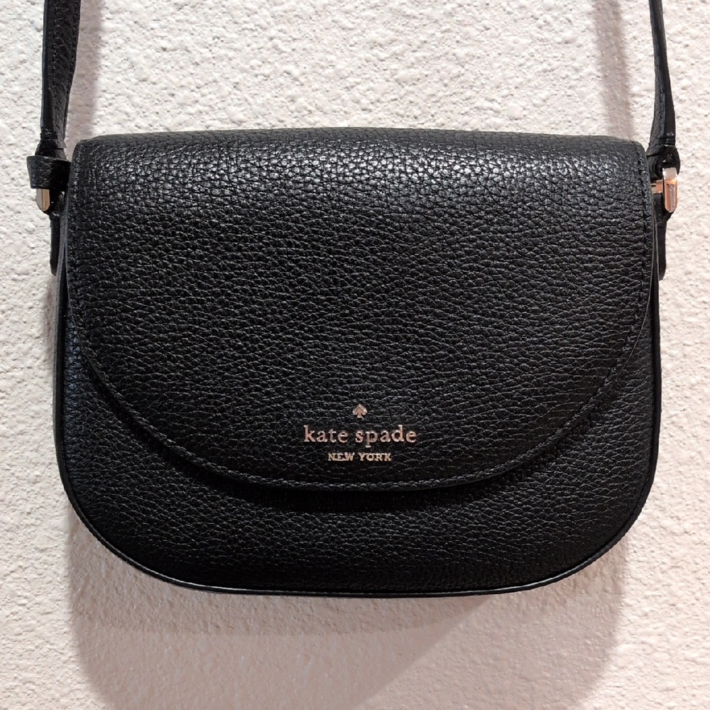 Kate Spade Black Textured Crossbody Bag